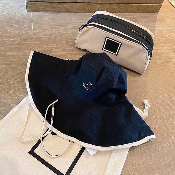 

bucket hat designer bucket hat cap solid color design sun hat temperament versatile popular style hat seaside wear hat very nice, Blue;gray