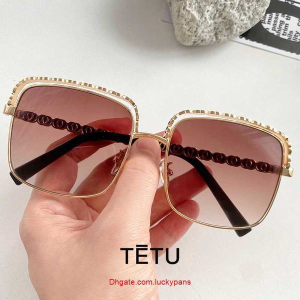 

new large frame small xiangjia chain net red same dita vintage sunglasses for men women men's ins women's fashion sunglasses mixed, White;black