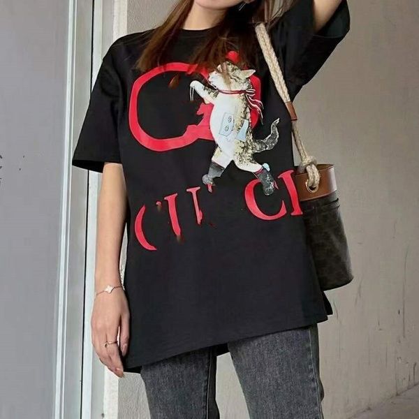 

2023 designer mens womens t shirt streetwear fashion letter pattern printed t-shirt summer short sleeve tee shirt loose tees plus size s-4xl, White;black