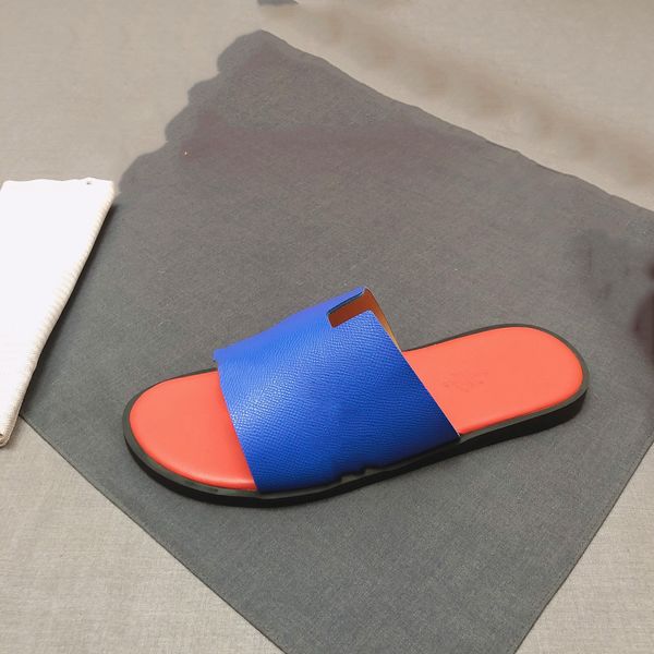 

summer luxury izmir sandals shoes for men calfskin leather slip on comfort footwear beach slide walking boy's flip flops sandalias eu38, Black