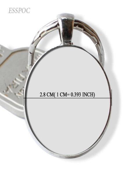 

blank keychain diy pendant handmade key chain rings key holder glass cabochon 25mm blank base 5pcslot5774970, Silver