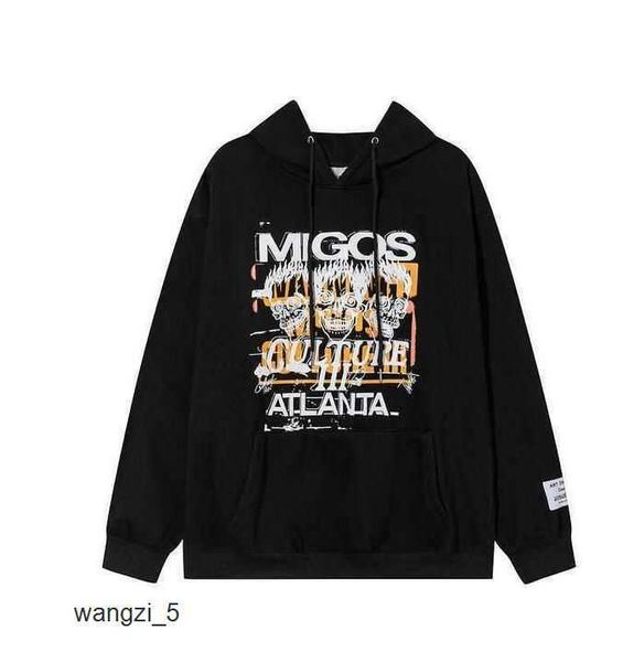 

2023 buy mens hoodies sweatshirts designer depts gary painted graffiti used letters printed loose casual fashion men hoody size eu xqaz 17 p, Black