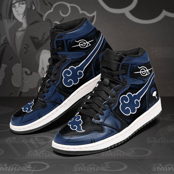 

fashion animes casual shoes men women akt blue green yellow anime sneakers italy refined high manga leather designer custom casuals running, Black