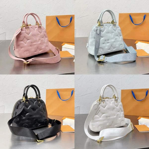 

Crossbody Shell Bags Lock Bag Tote Alma Bb 25cm Fashion Women Shoulder Bags Messenger Leather Handbags Purse Cosmetic Totes M59793, Blue