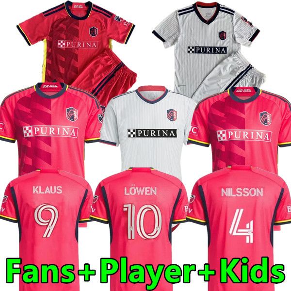 

2023 2024 st.  ouis city soccer jerseys new st louis''red'gioacchini vassilev bell pidro football shirt home player version, Black;yellow
