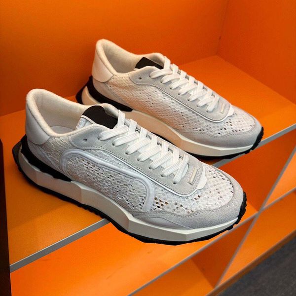 

men casual shoes retro sneaker garavani sneakers mesh lacerunner suede and lace sneakers lace up low-chunky soles outdoor trainers runner sh, Black