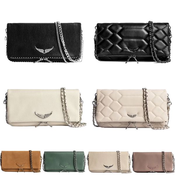 

designer pochette rock swing your wings zadig voltaire evening bags zipper clutch shoulder envelope bag cross body handbag wallets leather w