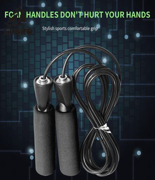 

fdbro 2019 exercise equipment adjustable boxing skipping sport jump rope bearing skip rope cord speed fitness aerobic jumping 3055606