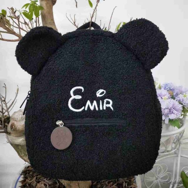 

backpacks personalized embroidery toddler backpack lightweight plush bear bag kids custom name backpack for boys girls ladies