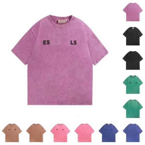 

mens t-shirts essentail tees designer essent shirt laminated print short sleeve letter loose oversize casual essentiel t-shirt american fash, White;black