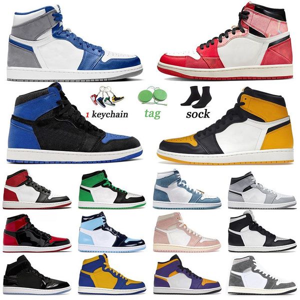 

jumpman 1 space jam basketball shoes 1s sports outdoor denim diamond shorts yellow toe stage haze women trainers lakers reverse laney bubble