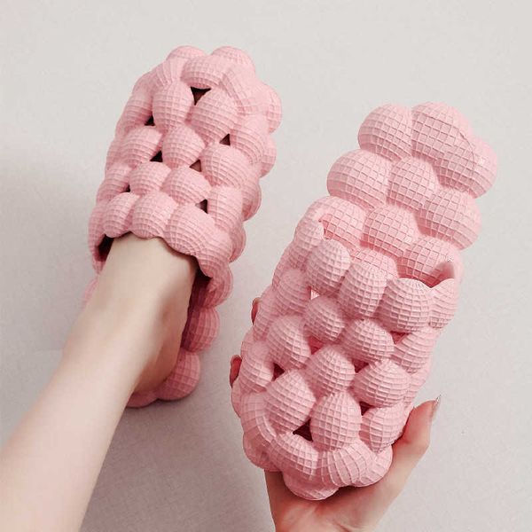 

sandals arrival women summer solid bubble slides massage slippers beach sandals bathroom indoor shoes girls home 230417, Black