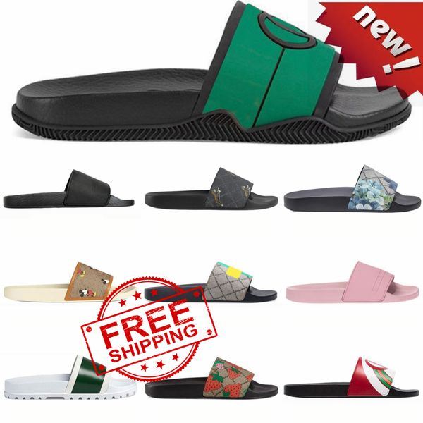 

shopping women slippers h sandals designer sandals luxury double g designer platform sliders oran sandal summer mens slides size 35-45, Black