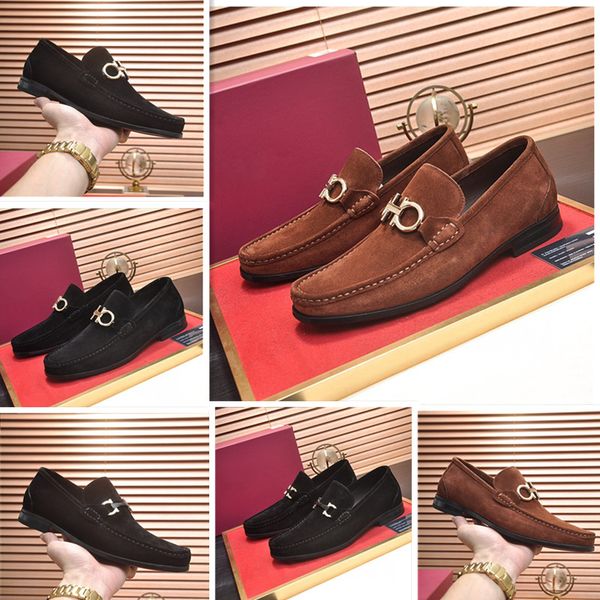 

formal dress shoes for gentle designers men black brown genuine metal buckle leather shoes pointed toe mens business oxfords casual shoess