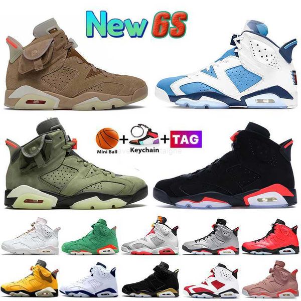 

men women 6s basketball shoes university blue carmine bordeaux electric green hare midnight navy unc infrared white barely rose sport traine