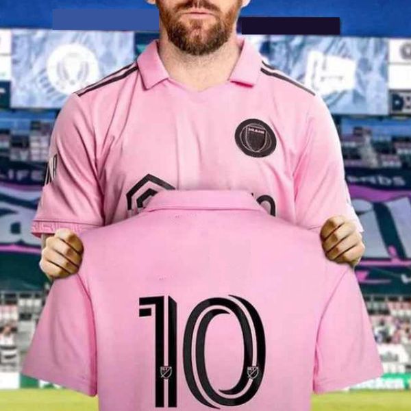

2023new ball uniform soccer jersey jersey miami international jersey home and away shirt no. 1 professional league uniform football uniform, Gray