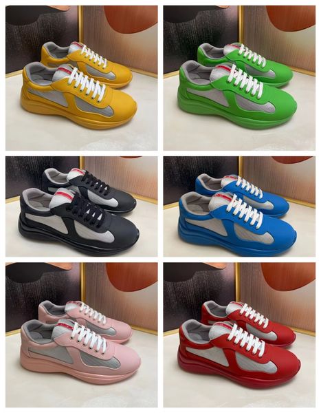 

fashion men's black casual shoes america cup patent leather sneakers patent flat trainers black mesh lace-up outdoor luxury trainer sne
