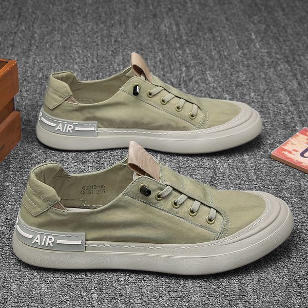 

summer men sneakers light ice silk cloth casual shoes men breathable walking flat shoes man loafers zapatillas hombre, Black