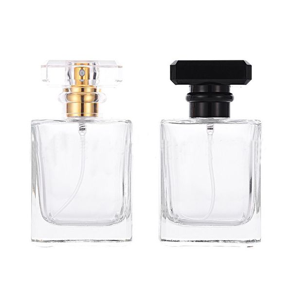 

wholesale 2019 crystal travel perfume bottles 50ml refillable empty perfume spray bottles with atomizer dhl