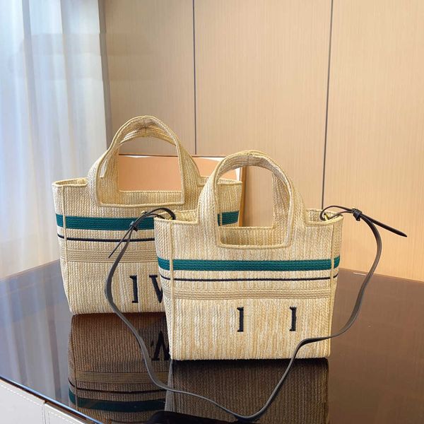 

beach bag designer women straw luxurys handbags l tote bags shopping crossbody large capacity embroidered shopping tote classic purses 23042