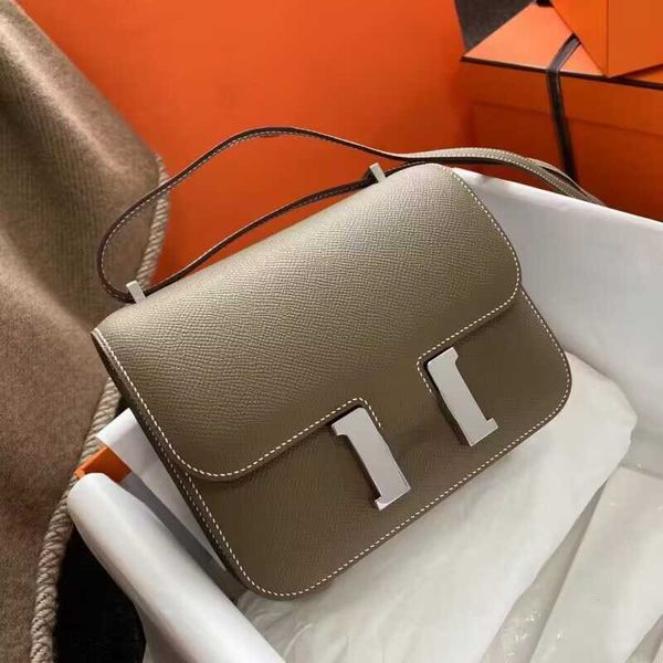 

designer h home bag 2023 new spring and summer single shoulder messenger leather women's handmade wax line kangkang hand-palmed steward
