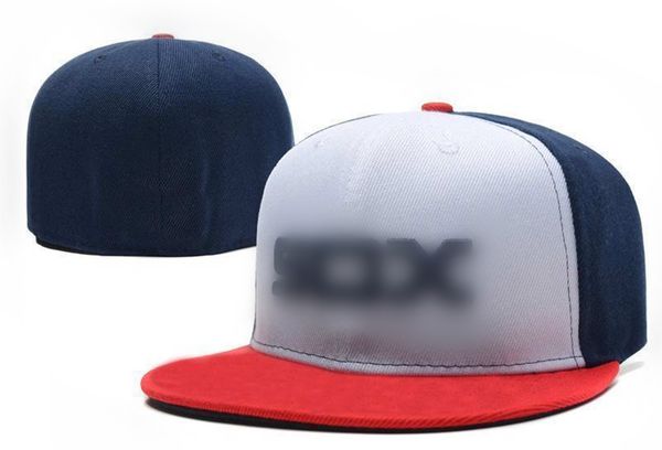 

good quality white sox baseball caps women men gorras hip hop street casquette bone fitted hats h2-7.5, Blue;gray