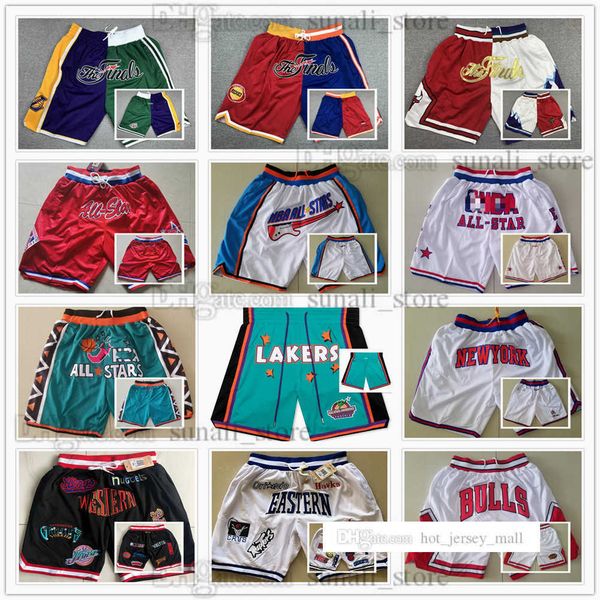 

the 1994 1997 2008 finals split 1988 1991 1996 2003 all-star basketball shorts eastern western pant men just don wear sport pants pocket zip, Black