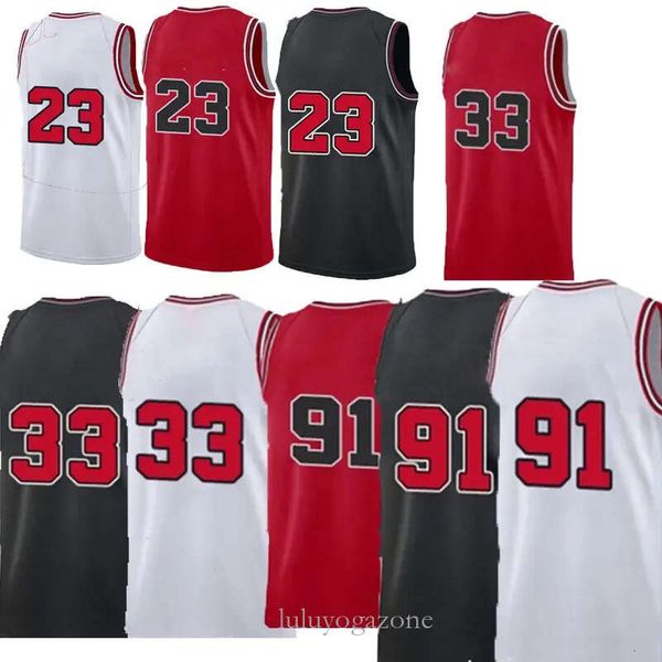 

basketball jersey sports 6 alex caruso derrick 1 rose 11 demar derozan 9 vucevic mens 23 michael dennis 91 rodman scottie 33 pippen shirt 2, Black;red