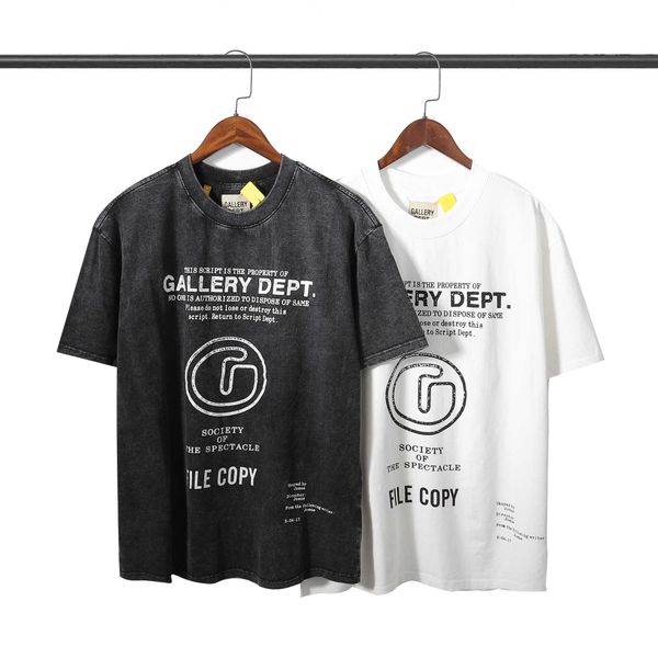 

wholesale designer t shirt for sale g allery d ept american high street fashion sign letter print loose relaxed round neck short sleeve t sh, White;black