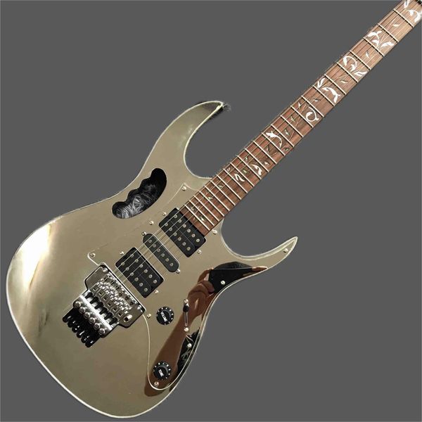 

custom mahogany body gold mirror iban style electric guitar
