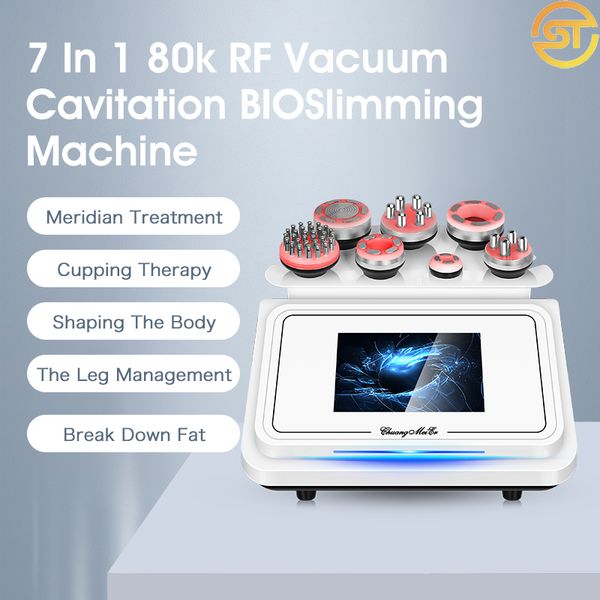 

7 in 1 80k rf cavitation vacuum slimming machine lipo 30khz cavitation machine lose weight s shape portable loss weight machine