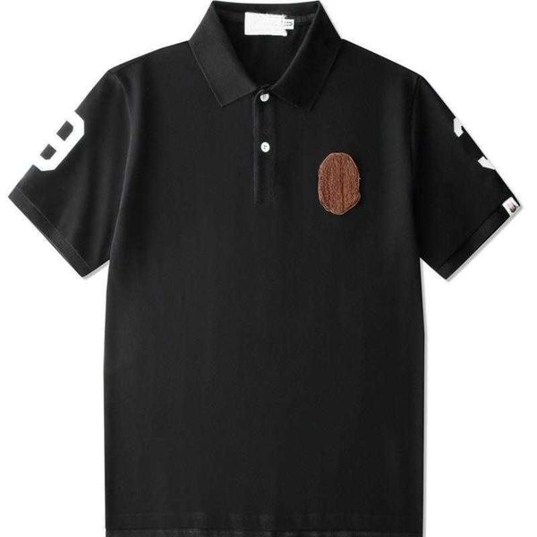

fashion polo shirt designer t shirt men women summer polo t shirt loose casual tee simple solid color short sleeved shirts, White;black