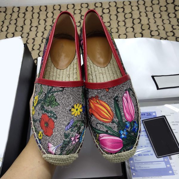 

2023 classic loafers shoes espadrilles luxury designer sneakers canvas real sheepskin two-tone hood-toe fashion men women flat shoes, Black