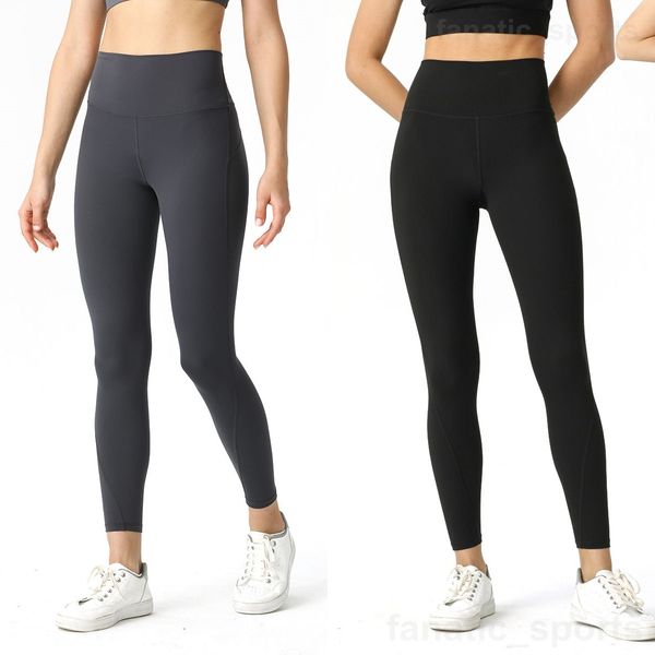 

lu align lu women bodybuilding yoga leggings naked full pant high elasticity jogging sweatpant stretch training trousers breathable long pan, White;red