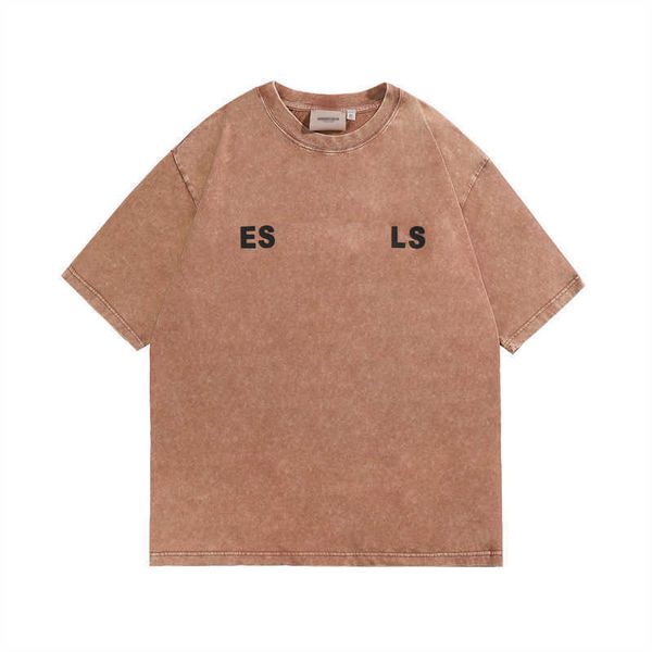 

mens designer essent t-shirt summer print letters loose hip hop trend essentails tshirts fashion casual tees essentiel 2023 205bw1kf, White;black