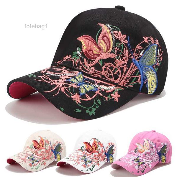 

korean embroidered baseball hat butterfly duck cap tongue sequin lip print tidal women's sun shield hats vsl6, Blue;gray