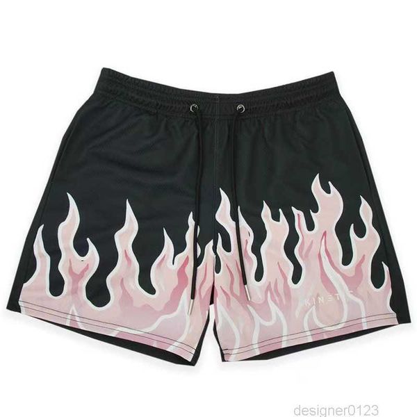 

summer mesh quick-drying gym basketball shorts ropa hombre short homme running workout men women flame ip sweatpants short pants, White;black