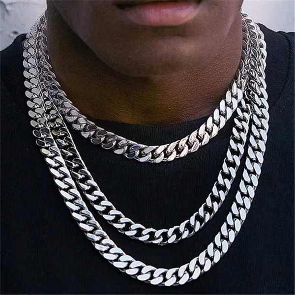 

wholesale real silver men's necklace hip hop necklace trendy men's necklace