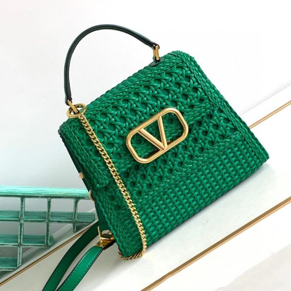 

designer bag women channel bag handbag crossbody bag genuine leather knit bags trendy letter pattern straddle shoulder bag ing