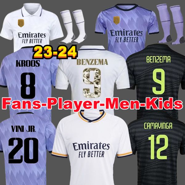 

2023 bellingham final soccer jerseys 23 24 football shirt camavinga vini jr alaba real madrids shazard asensio modric marcelo 2023 2024 cami, Black;yellow