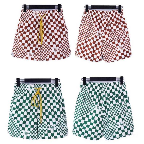 

hude oversize checkered with print casual women's beach, White;black