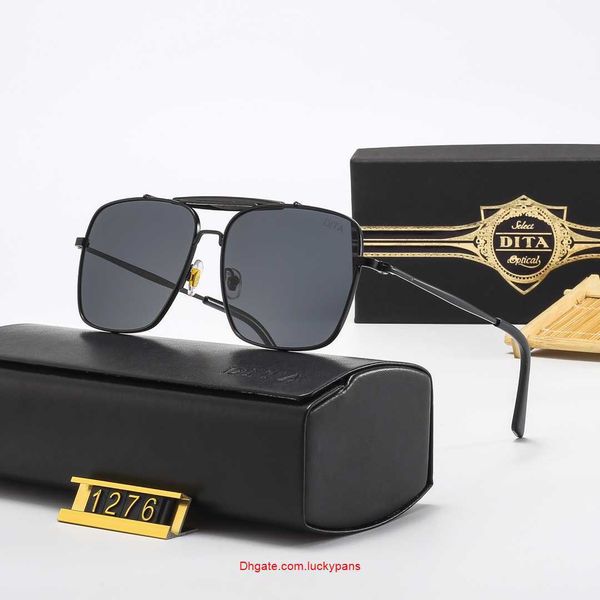 

dita original sunglasses for summer vintage sunglass mens fashion pumk man sun glasses uv protection glass lenses with gift box, White;black
