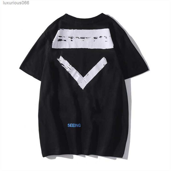 

summer luxurys mens and womens t shirt designers offs clothing loose tees man casual street graffiti sweatshirt short sleeve tshirts offes w, White;black