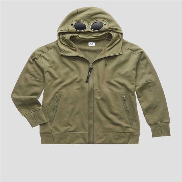 

cp men's hoodies sweatshirts mens hoodie sweatshirt zipper cardigan long jacket hat glasses hoody youth couples coat 2023 new fashion r, Black
