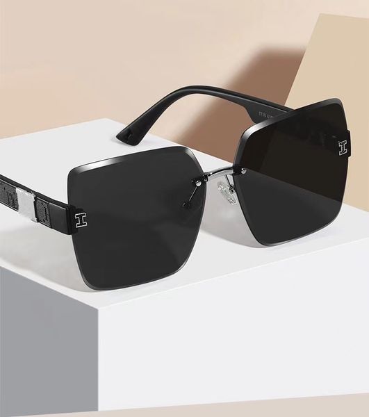 

fashion designer frameless sun beach sunglasses for men and women 4 colors, White;black