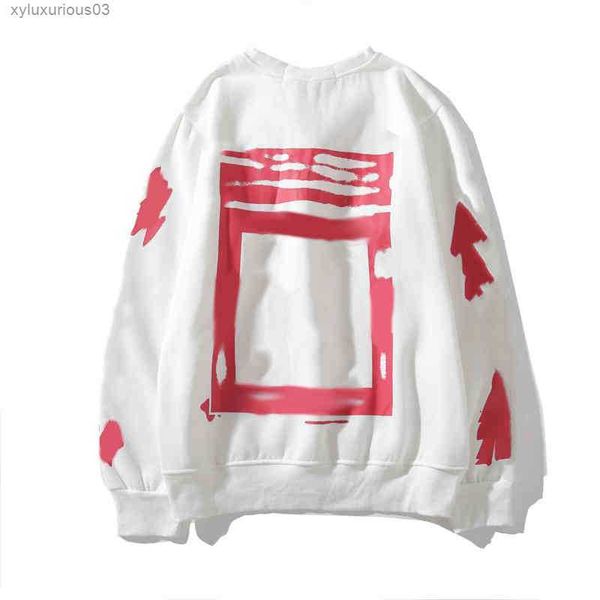 

fleece fashion men's sweatshirts 2023hoodies hoodies mens womens off streetwears white pullover winter loose hooded offs designers clot, Black