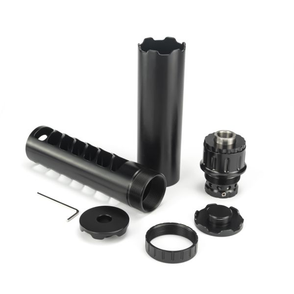

us stock aluminum fuel filter 1.5''od 6.5''l 1-3/16x24 monocore single core 1/2-28 solvent trap with 1/2-28 stainless st
