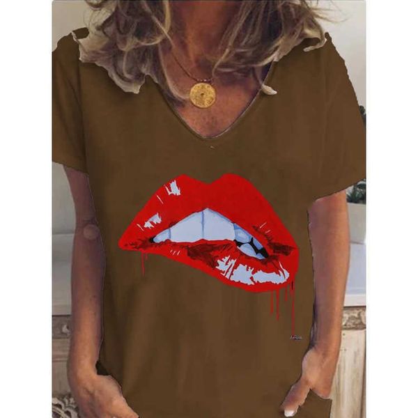 

summer new women's v-neck solid print short sleeve t-shirt, White