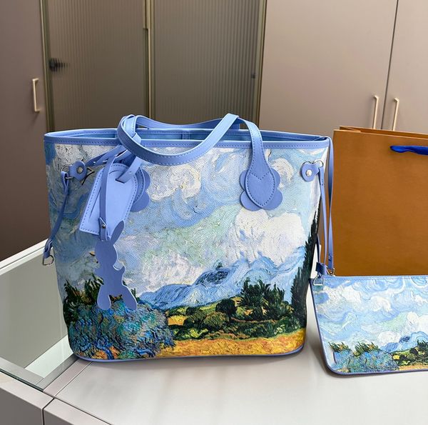 

luxury tote bags leather shopping bag shoulder bags handbags fashion women and men bags art designer travel totes 33cm