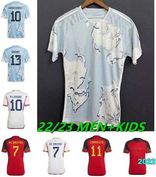 

2023 trossard lukaku soccer jerseys 22 23 de ketelaere openda de bruyne football shirt de ketelaere lukebakio carrasco onana, White;black